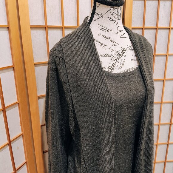 Briggs Tank with Attached Cardigan, Size 1X, Used - Picture 2 of 6